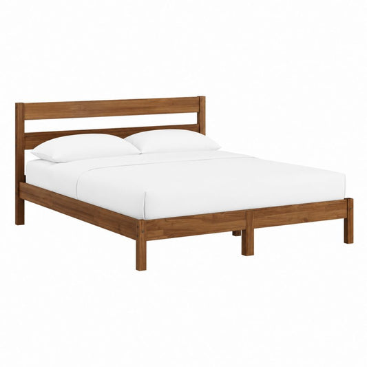 Massivholzbett Doppelbett Braun Akazienholz Rechteckig 160 x 200 cm