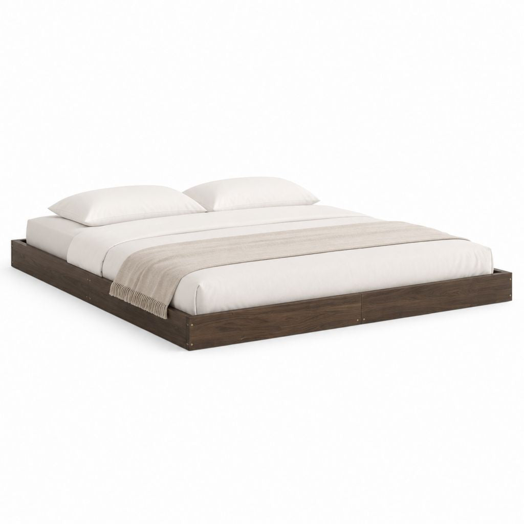 Doppelbett Bettgestell Dunkelbraun Holzwerkstoff Rechteckig 180 x 200 cm